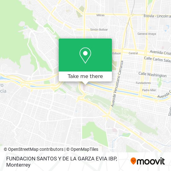 FUNDACION SANTOS Y DE LA GARZA EVIA IBP map