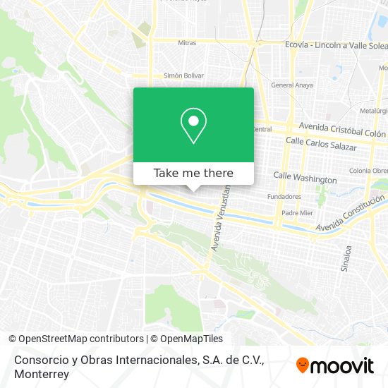 Consorcio y Obras Internacionales, S.A. de C.V. map