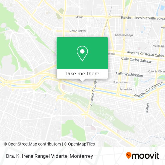 Dra. K. Irene Rangel Vidarte map