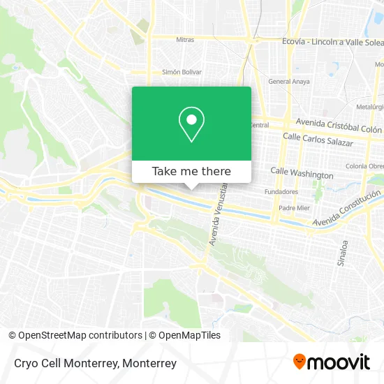 Cryo Cell Monterrey map