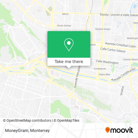 MoneyGram map