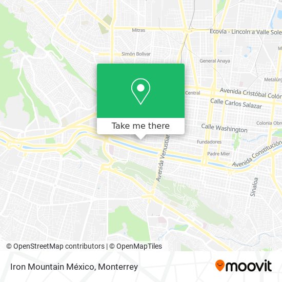 Iron Mountain México map