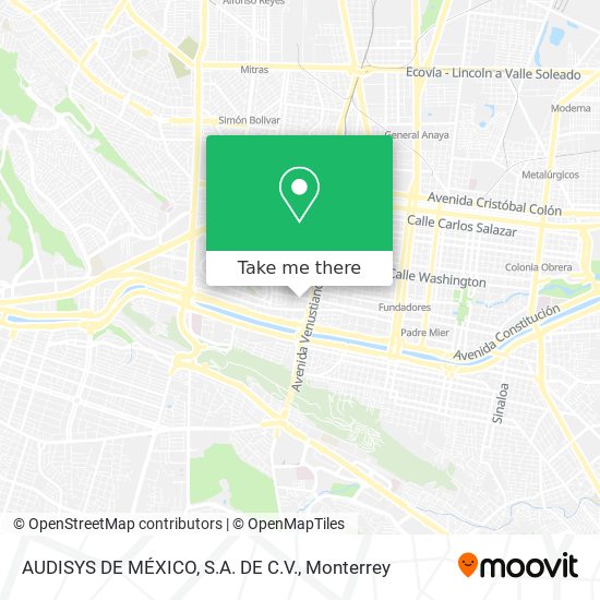 AUDISYS DE MÉXICO, S.A. DE C.V. map