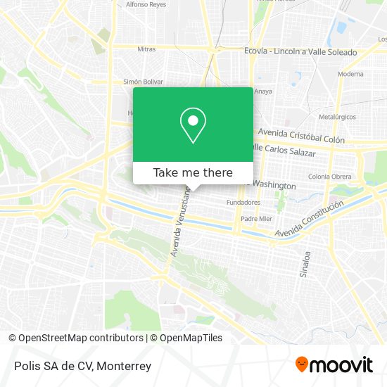 Mapa de Polis SA de CV