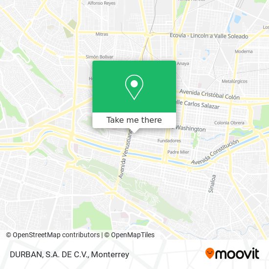 Mapa de DURBAN, S.A. DE C.V.