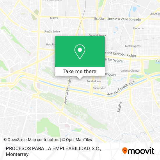 Mapa de PROCESOS PARA LA EMPLEABILIDAD, S.C.