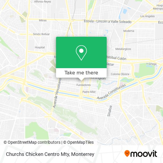 Churchs Chicken Centro Mty map