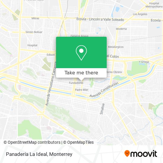 Panadería La Ideal map