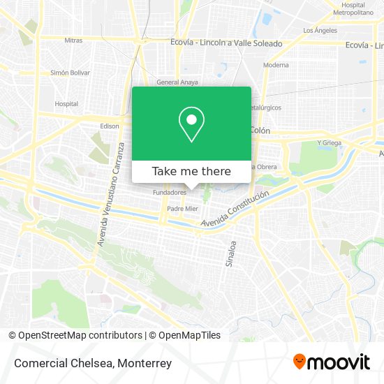 Mapa de Comercial Chelsea