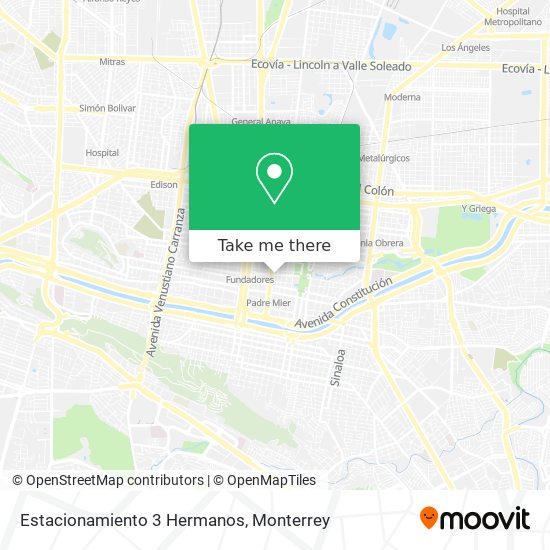 Estacionamiento 3 Hermanos map