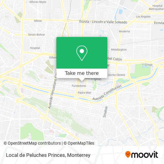 Local de Peluches Princes map