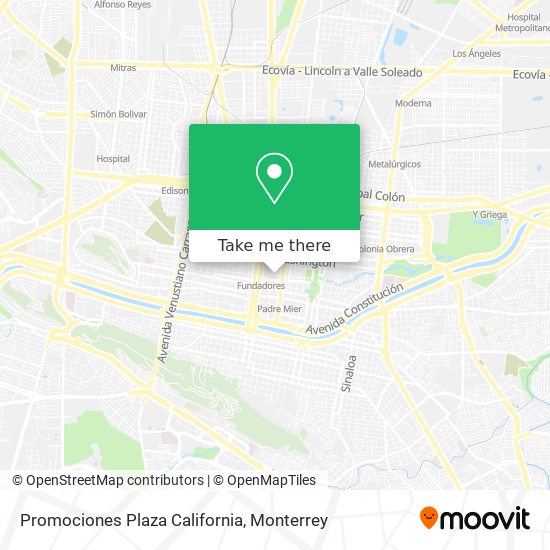 Mapa de Promociones Plaza California