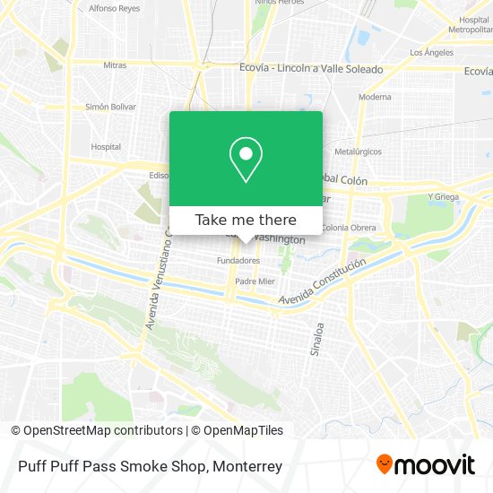 Puff Puff Pass Smoke Shop map