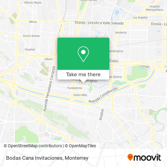 Bodas Cana Invitaciones map