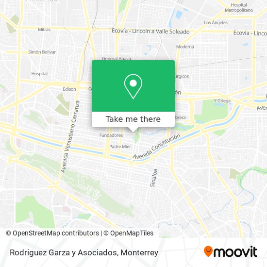 Rodriguez Garza y Asociados map