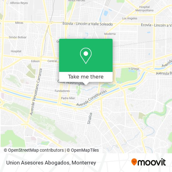 Union Asesores Abogados map