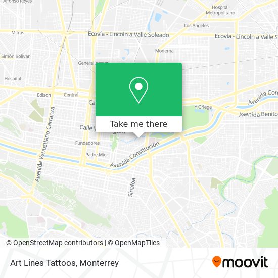 Mapa de Art Lines Tattoos
