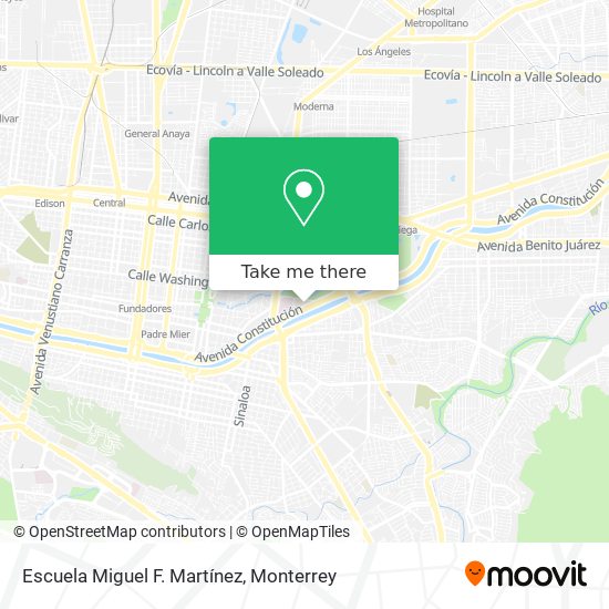 Escuela Miguel F. Martínez map