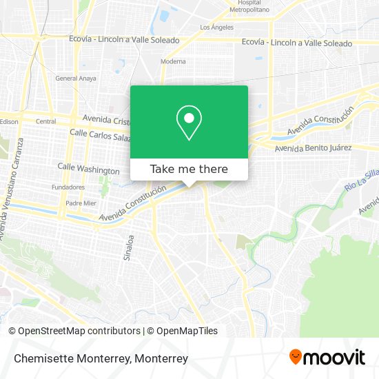 Chemisette Monterrey map