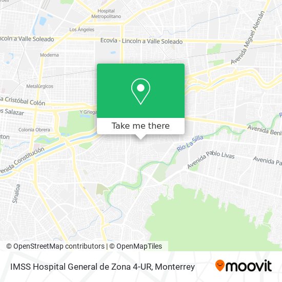 IMSS Hospital General de Zona 4-UR map