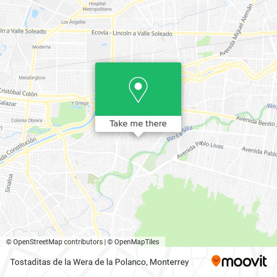 Tostaditas de la Wera de la Polanco map