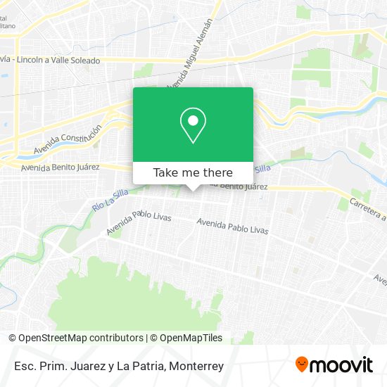 Esc. Prim. Juarez y La Patria map