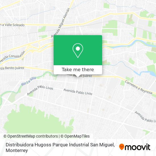 Distribuidora Hugoss Parque Industrial San Miguel map