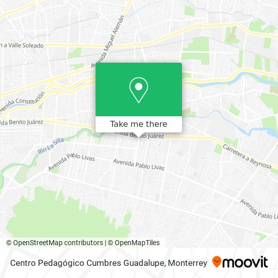 Centro Pedagógico Cumbres Guadalupe map