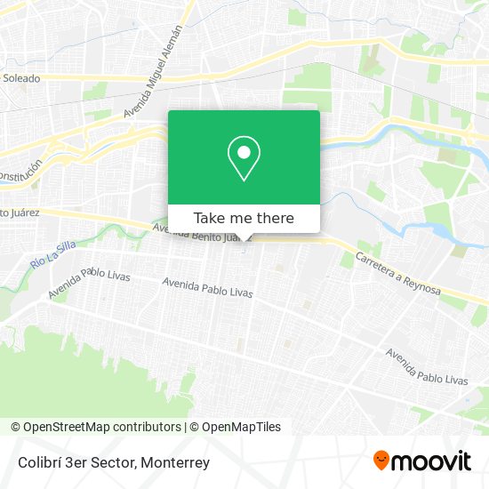 Colibrí 3er Sector map
