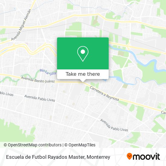 Escuela de Futbol Rayados Master map