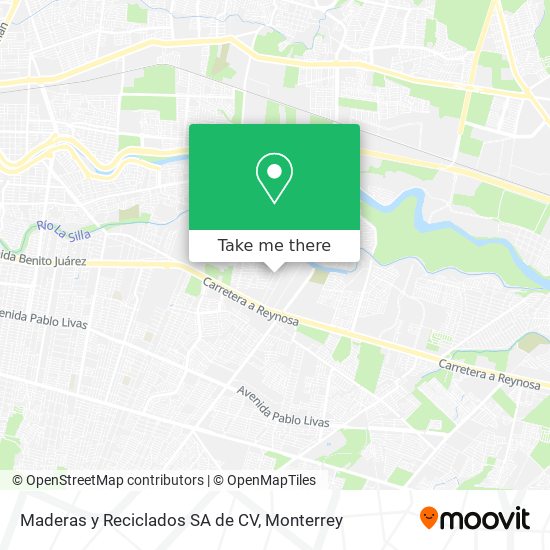 Maderas y Reciclados SA de CV map
