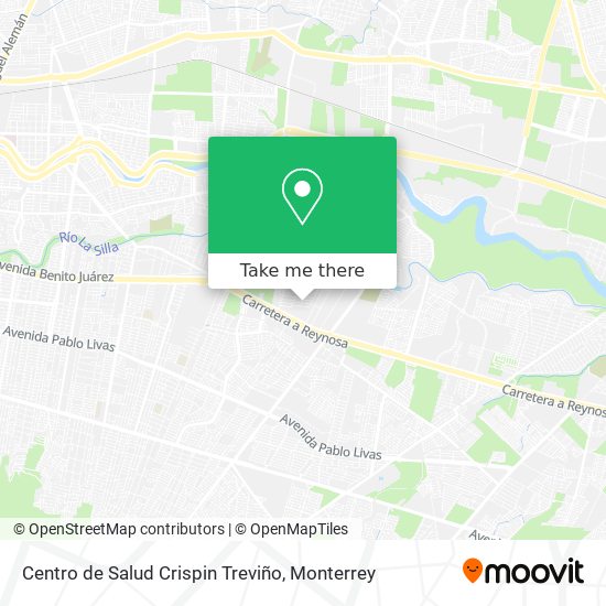 Centro de Salud Crispin Treviño map