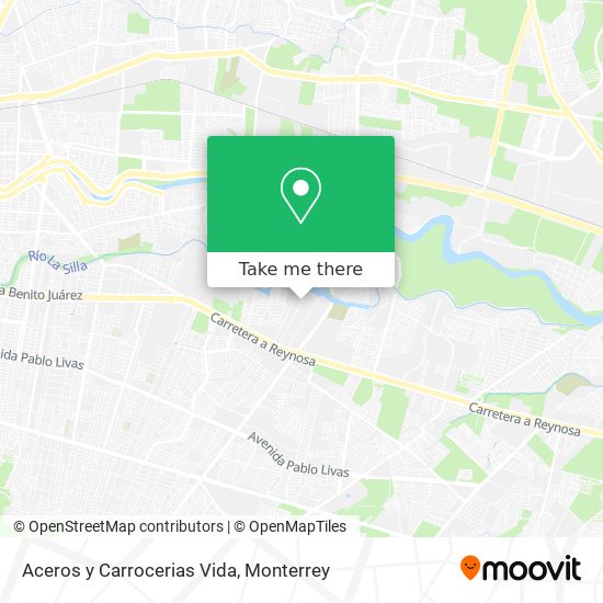 Aceros y Carrocerias Vida map