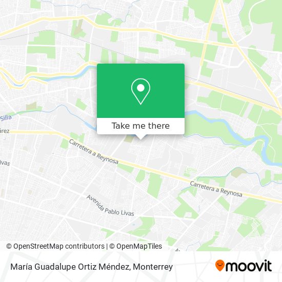 María Guadalupe Ortiz Méndez map