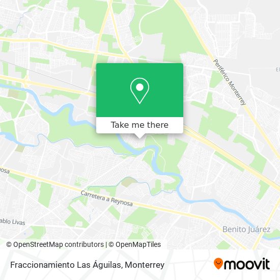 Mapa de Fraccionamiento Las Águilas