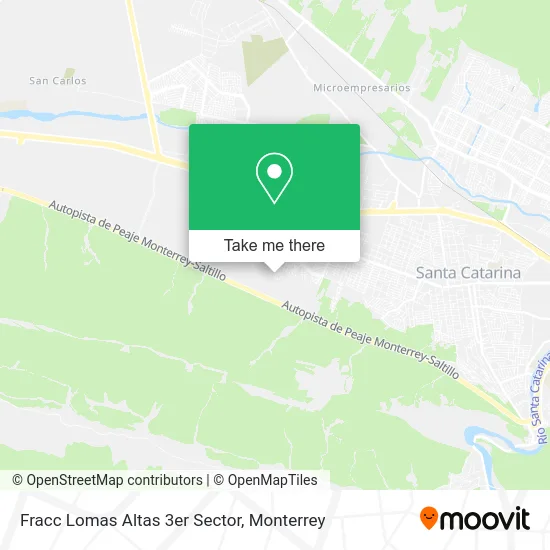 Fracc Lomas Altas 3er Sector map