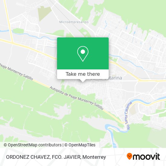 ORDONEZ CHAVEZ, FCO. JAVIER map
