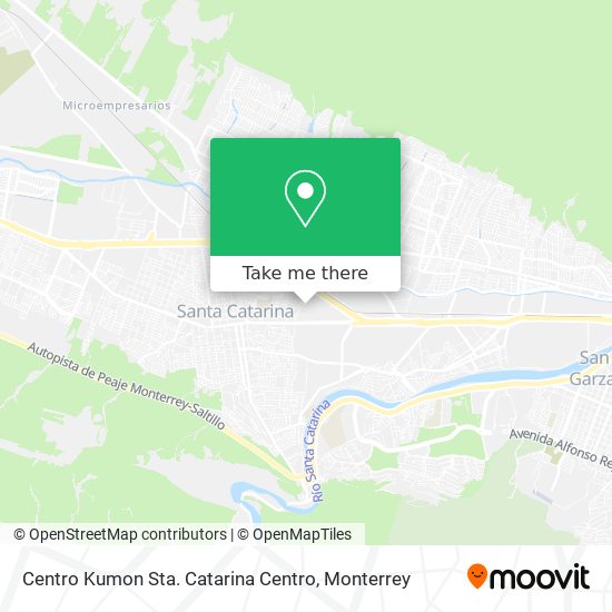 Centro Kumon Sta. Catarina Centro map