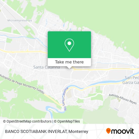 Mapa de BANCO SCOTIABANK INVERLAT