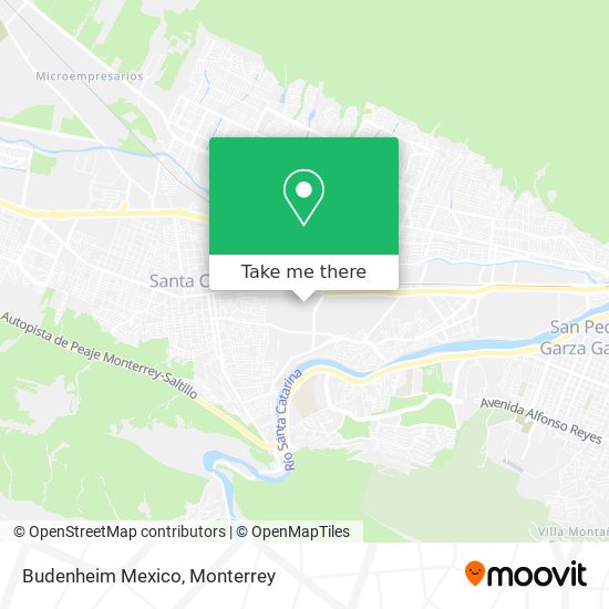 Budenheim Mexico map