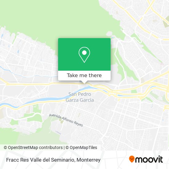 Fracc Res Valle del Seminario map