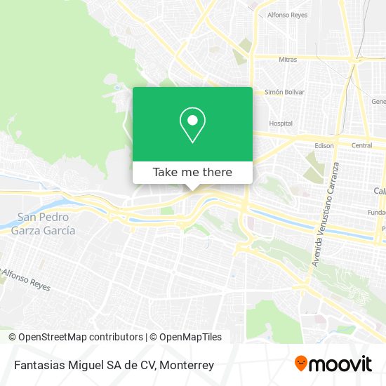 Mapa de Fantasias Miguel SA de CV