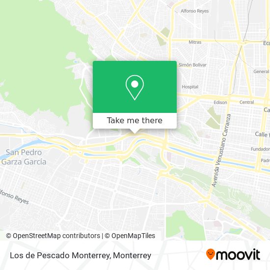 Los de Pescado Monterrey map