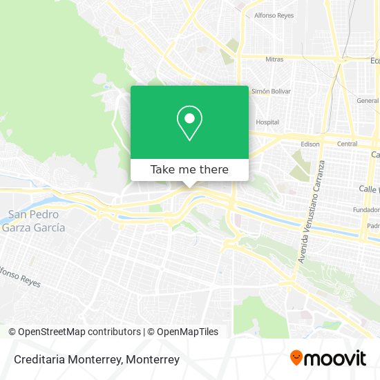 Creditaria Monterrey map