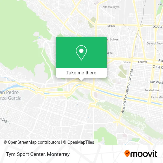 Tym Sport Center map
