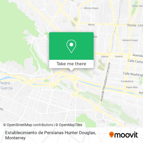 Establecimiento de Persianas Hunter Douglas map