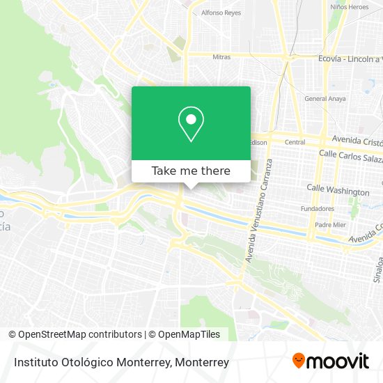 Instituto Otológico Monterrey map