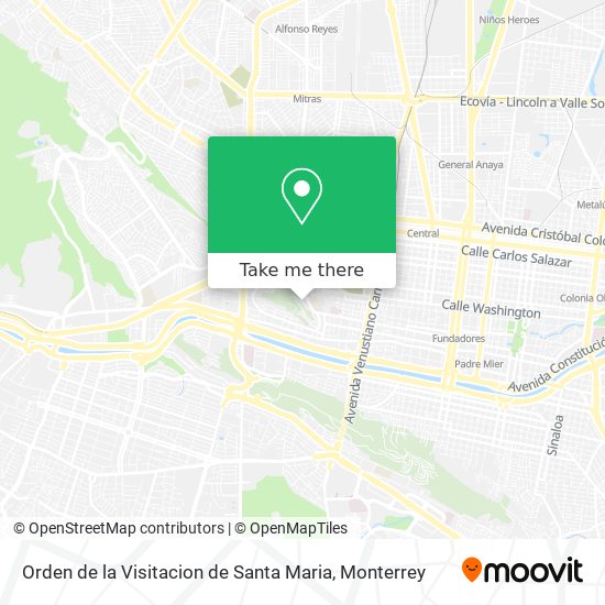 Orden de la Visitacion de Santa Maria map