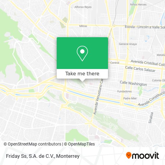 Mapa de Friday Ss, S.A. de C.V.