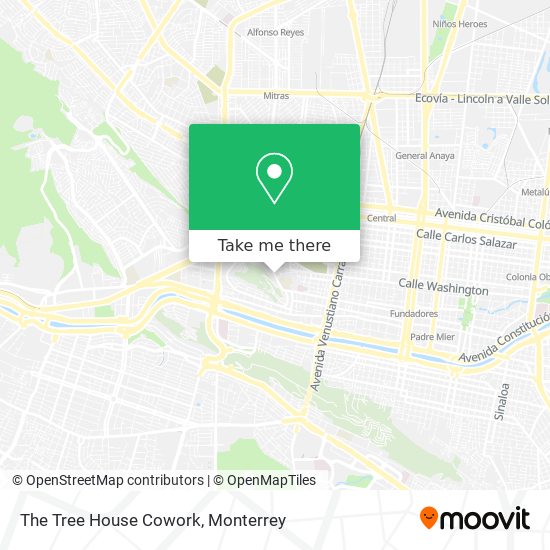 The Tree House Cowork map